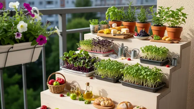 Ide Foodscape Kreatif dengan Microgreens dan Herbal/Gemini AI