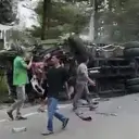 Tabrakan Beruntun 7 Kendaraan di Sibolangit, 1 Tewas, Lainnya Terjepit