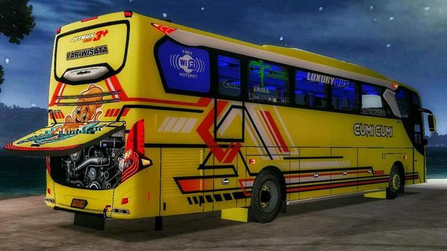 Download Gambar Wallpaper, Skin, Livery dan Stiker Bus Simulator Indonesia untuk Pariwisata