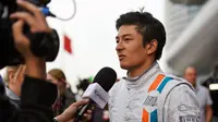 Rio Haryanto, pembalap Manor Racing, saat beraksi di Shanghai International Circuit. (Liputan6.com/Manor Racing)