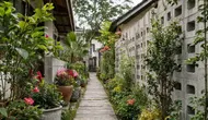 7 Desain Halaman Belakang dengan Puring dan Roster Beton, Cocok untuk Rumah Minimalis