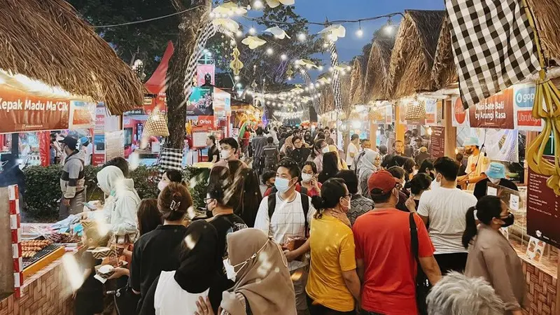 ilustrasi festival kuliner di Indonesia