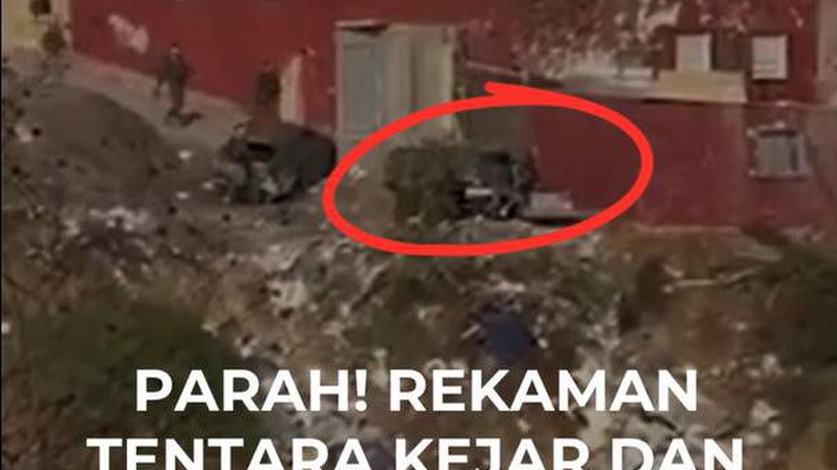 PARAH! REKAMAN TENTARA KEJAR DAN PUKUL MIGRAN HINGGA JATUH