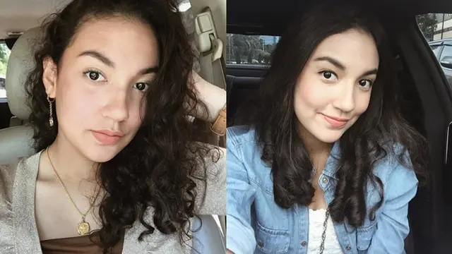 Memakai make up yang sangat tipis tidak membuat kecantikannya pudar