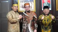 Ketua Majelis Syura PKS Dr Salim Segaf Aljufri dalam Program Dr Salim Menyapa Indonesia di Provinsi Sulawesi Selatan melakukan silaturahmi dengan Pangdam XIV/Hasanuddin Mayjen TNI Andi Muhammad. (Liputan6.com/Istimewa)