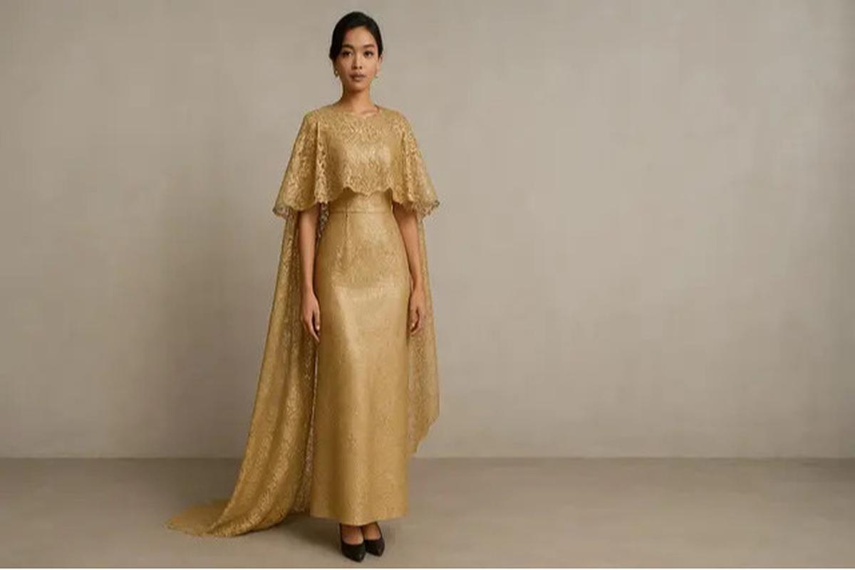 8 Model Dress Panjang Warna Gold 2025, Pilihan Aaliyah Massaid yang Elegan dan Anggun