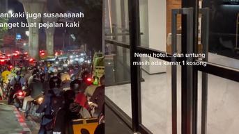 Terjebak Kemacetan Banjir Jakarta, Pria Ini Pilih Bermalam di Hotel