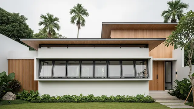 Desain Rumah dengan Jendela Jungkit