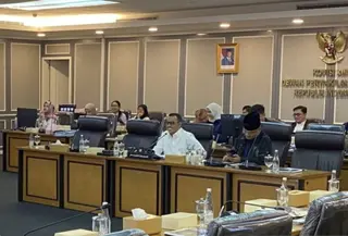 Rapat kerja Komisi XIII DPR RI bersama pemerintah di Gedung DPR, Jakarta, Rabu (17/6/2026). (Antara)