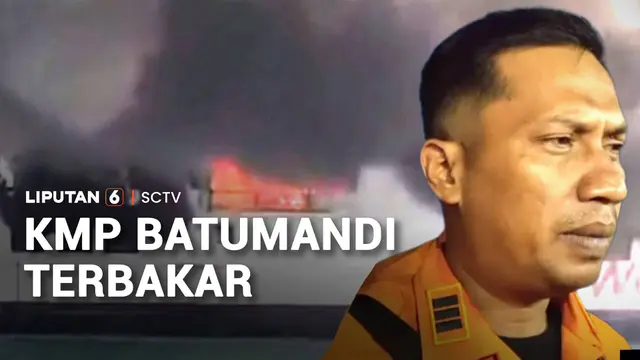 KMP Batumandi Terbakar di Perairan Merak, Ratusan Penumpang Dievakuasi