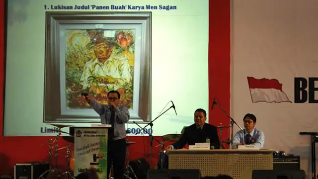 [VIDEO] Lukisan Wajah Mentan Suswono Dilelang KPK Laku Rp 7,6 Juta