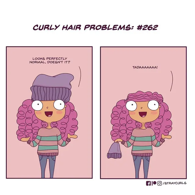 Ilustrasi Lucu Gambarkan Problematika Kehidupan Cewek (sumber: instagram.com/straycurls)