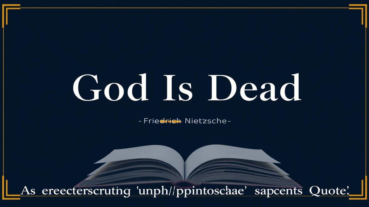 God Is Dead Quotes