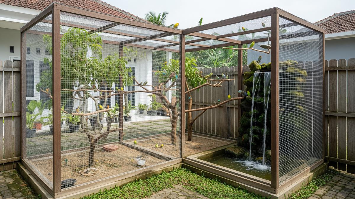 9 Ide Kandang Burung Sederhana di Halaman Rumah, Inspirasi Aviary Mini Modern