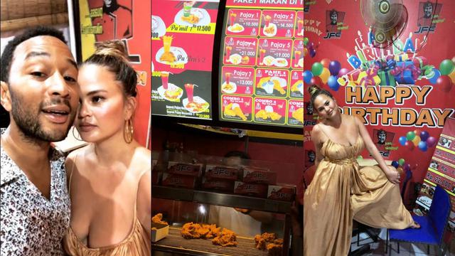 Liburan Ke Bali John Legend Dan Chrissy Teigen Ketagihan Makan Ini Showbiz Liputan6 Com
