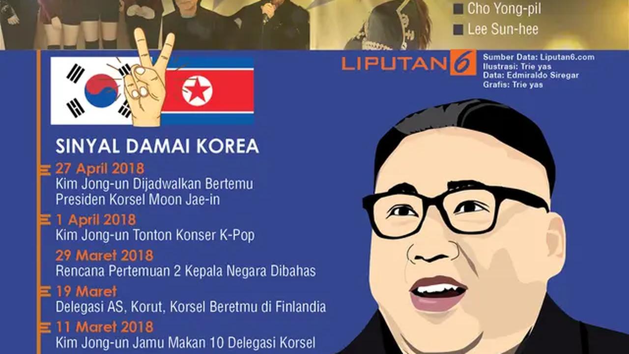Infografis Pesona K-Pop Mendamaikan Korea