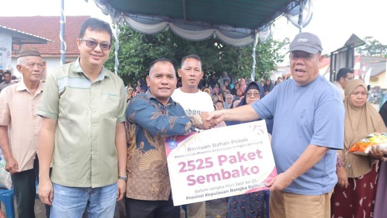 Gubernur Hidayat Arsani Bagikan Beras Gratis di Bangka Barat, Wujud Kepedulian Pemerintah