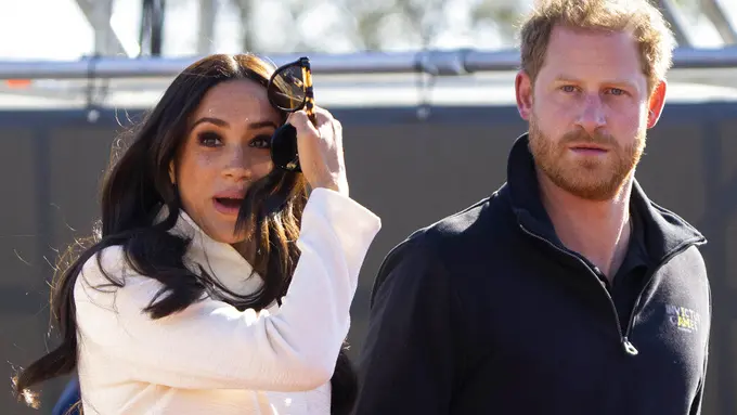 Meghan Markle dan Pangeran Harry. (AP Photo/Peter Dejong, File)