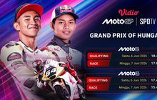 Moto2 & Moto3 Grand Prix of Hungary: Dukung Veda Ega Pratama Hanya di Vidio