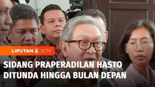 VIDEO: KPK Absen, Sidang Praperadilan Hasto Ditunda hingga 5 Februari 2025