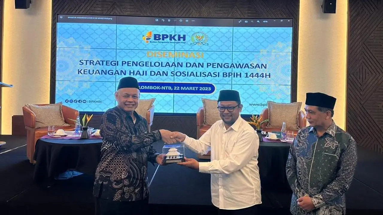 Badan Pengelola Keuangan Haji (BPKH) mensosialisasikan pengelolaan keuangan haji, terkait Biaya Penyelenggaraan Ibadah Haji (BPIH) tahun 2023  di Lombok, Nusa Tenggara Barat (Istimewa)