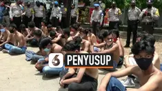 thumbnail penyusup unjuk rasa palembang