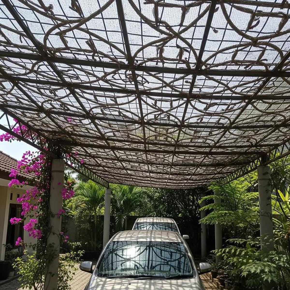 7 Desain Paranet untuk Carport agar Kendaraan Terlindungi dari Terik Matahari