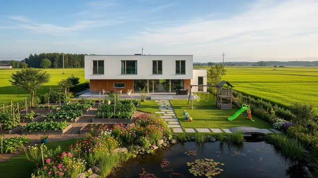 Model Rumah Minimalis di Desa Cocok untuk Daerah Sawah (AI)