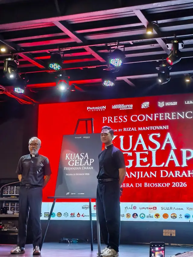 Lukman Sardi dan Jerome Kurnia. (Foto: Dok. Instagram @promotorgerejakatolik)