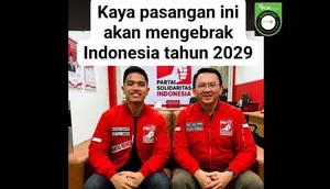 Cek Fakta: Foto Ahok dan Kaesang Pakai Jaket PSI Ini Buatan AI