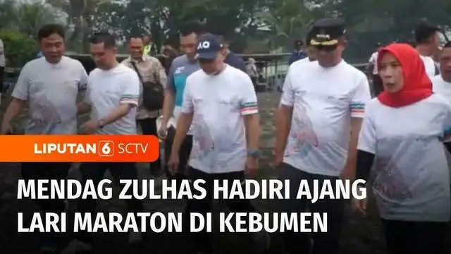 Ajang lari maraton di pinggir pantai Kebumen, Jawa Tengah, diikuti peserta dari dalam dan luar negeri. Menteri Perdagangan, Zulkifli Hasan pun ikut memeriahkan kegiatan olah raga ini.