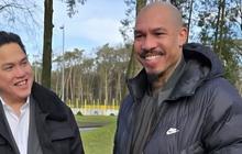 Kejutan Erick Thohir Datangi KNVB, Ketemu Nigel de Jong Legend Belanda Eks Pemain City & Milan
