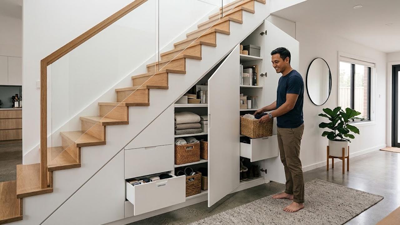 Ide Penyimpanan Tersembunyi di Rumah Minimalis/AI Generated