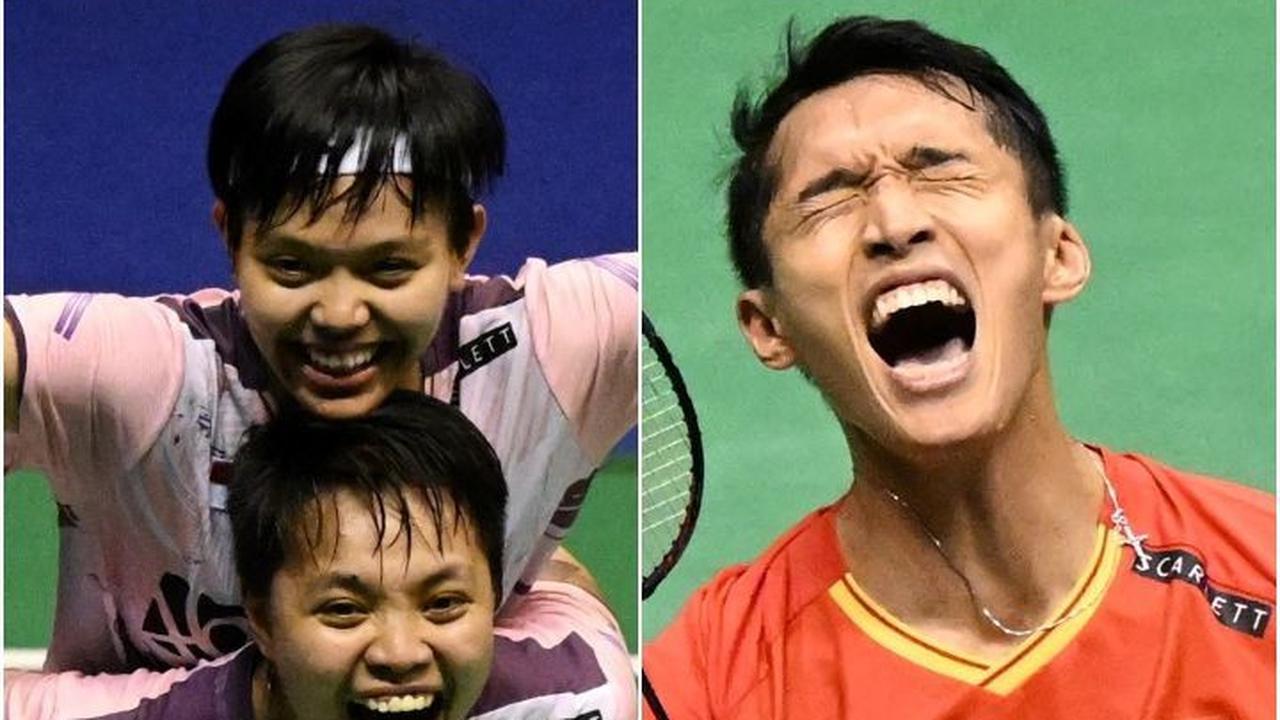 FOTO: Momen Selebrasi Kemenangan Apriyani-Siti Fadia dan Jonatan Christie Pecah Usai Raih Podium Tertinggi di Hong Kong Open 2023