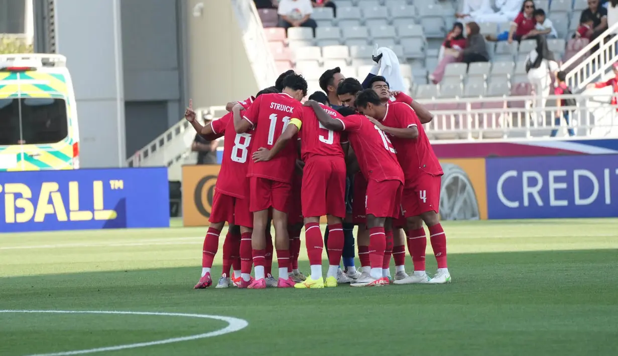 Hasil ini membuka peluang timnas U-23 lolos ke babak gugur. Indonesia kini duduk di posisi kedua dengan mengoleksi tiga angka. (Dok. PSSI)