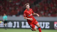 Pemain klub J1 League Nagoya Grampus, Kasper Aalund Junker. (Bola.com/J1 League)