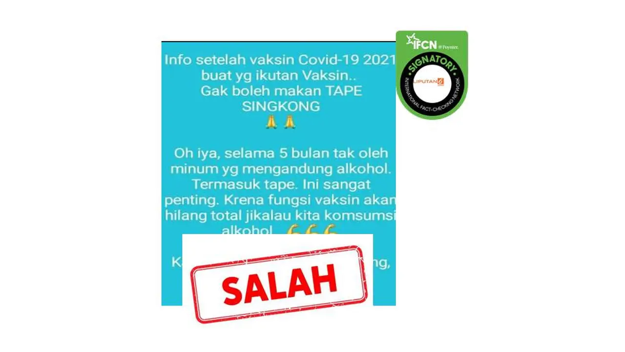 Cek Fakta Tape Singkong