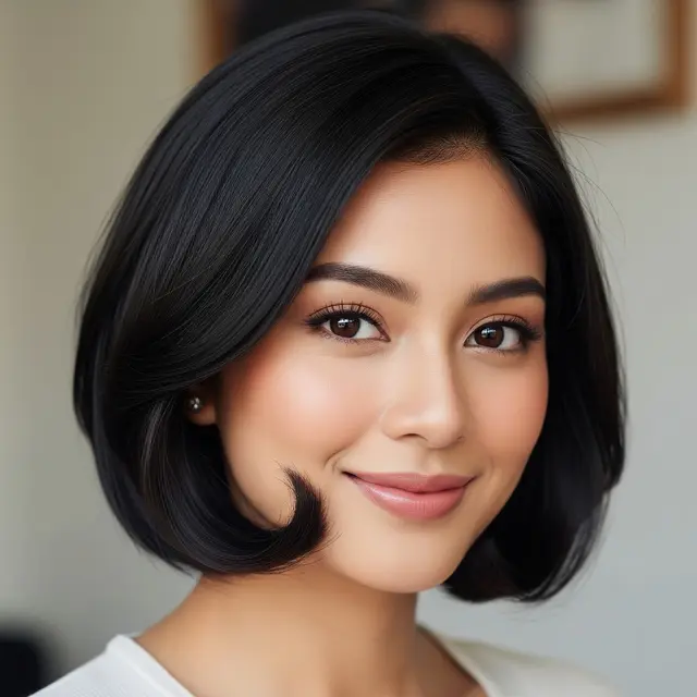 Model Potongan Rambut Bob Garis Rahang Tren 2026