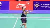 Anthony Sinisuka Ginting mengalahkan Toma Junior Popov dari Prancis pada babak 32 besar Hong Kong Open 2024. Tunggal putra Indonesia itu menang 21-9, 12-21, dan 21-10 di&nbsp;Hong Kong Coliseum, Rabu (11/9/2024). (foto: PP PBSI)