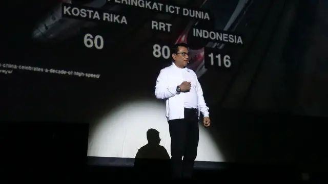 Moeldoko berbicara di "Obrolan Santai Laporan Empat Tahun Pemerintahan Joko Widodo dan Jusuf Kalla", yang berlangsung di Auditorium BPPT, Jakarta pada Senin (22/10/2018) (Kantor Staf Kepresidenan)