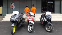 PNS pelaku pencurian kendaraan bermotor di Sulut yang diamankan polisi (Istimewa)