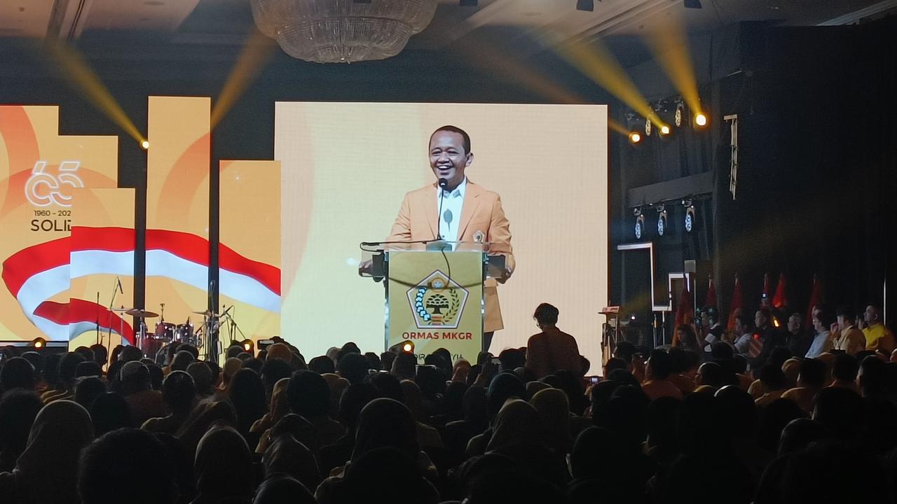 Bahlil Ungkap Pesan Khusus Gibran Meski Batal Hadir di HUT MKGR