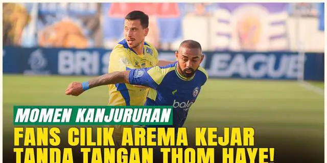 VIDEO: Thom Haye Jadi Buruan Fans Cilik Usai Laga Persib Bandung Kontra Arema FC di Kanjuruhan!