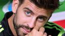 Gerard Pique merupakan pemain Barcelona dan Timnas Spanyol. (AFP/Cesar Manso)