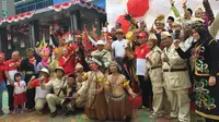 Parade sepeda hias di Kemenkumham (Liputan6.com/Lisza Egeham)