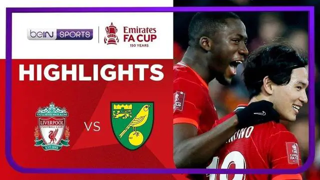 VIDEO: Takumi Minamino Cetak 2 Gol, Liverpool Tundukkan Norwich City di Piala FA