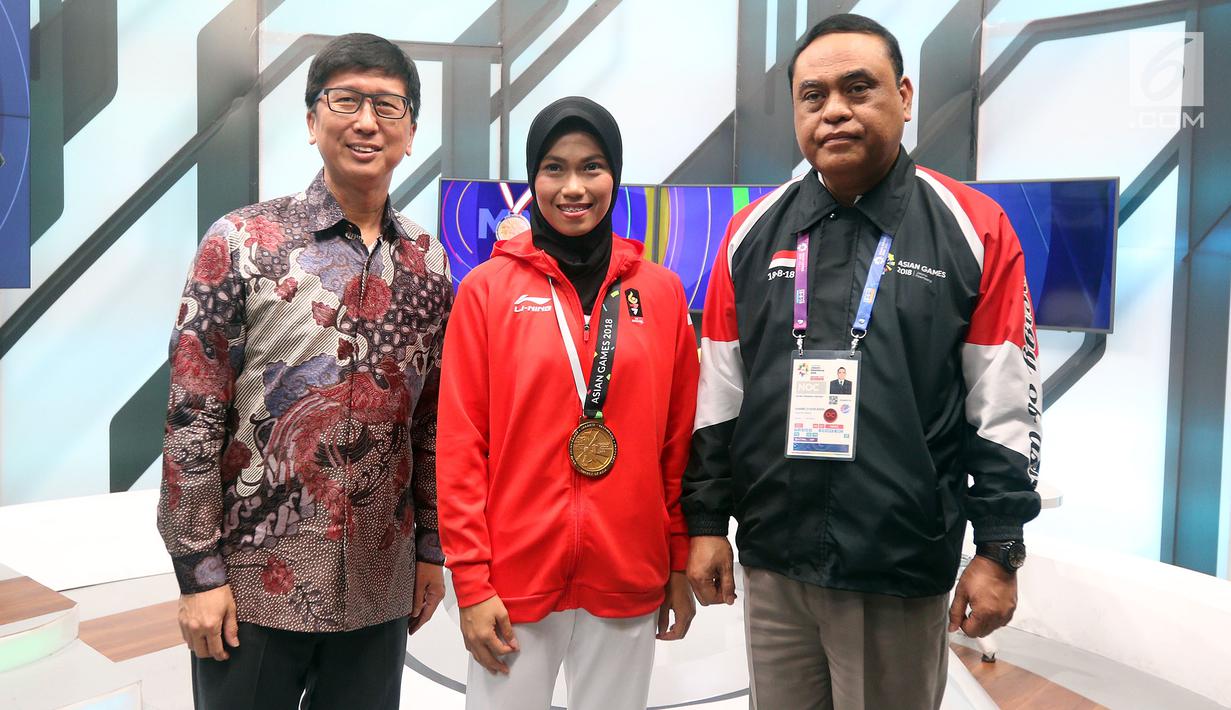 FOTO: Usai Raih Medali Emas, Defia Rosmaniar Sambangi SCTV