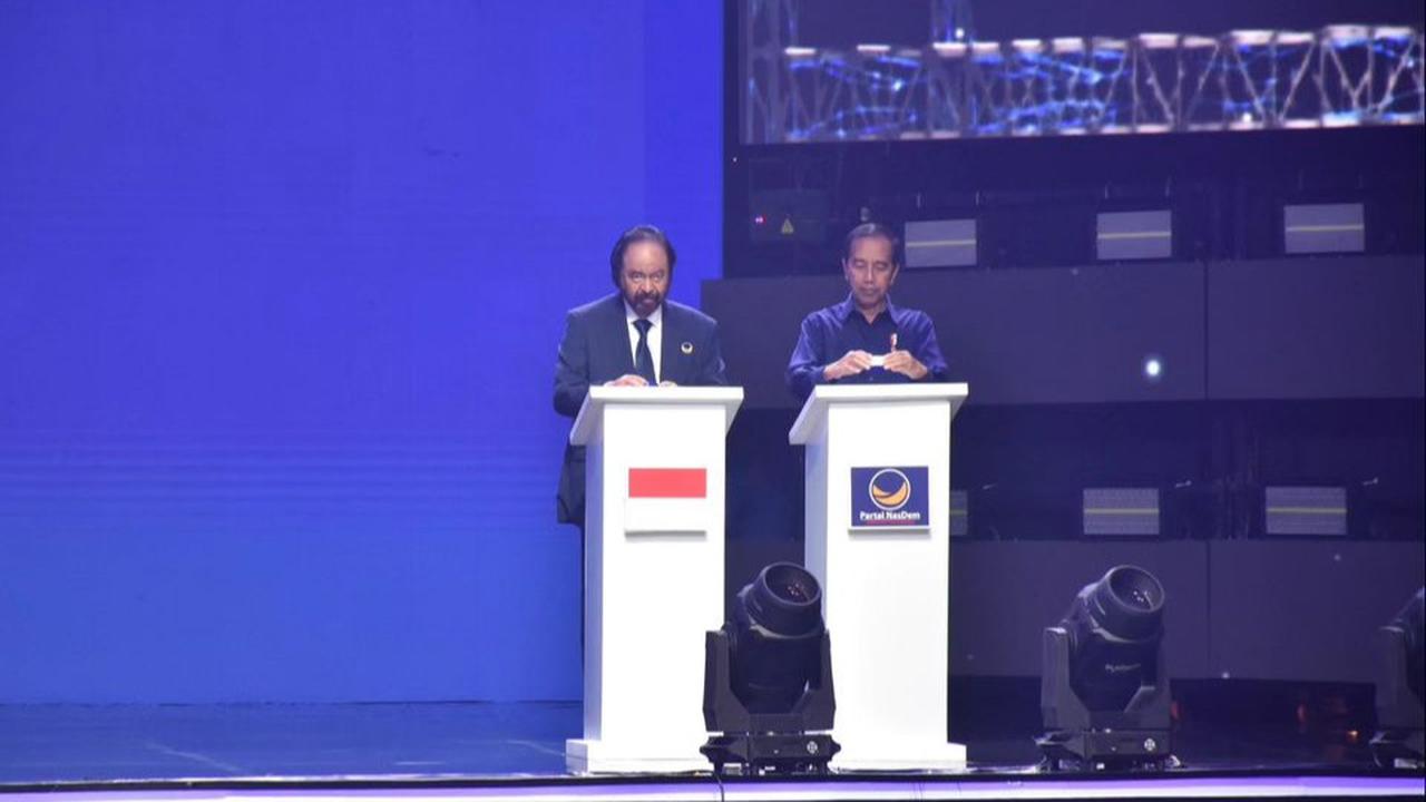 VIDEO: Luapan Hati Jokowi Kenang Nostalgia Manis dengan Surya Paloh hingga Guyon Bikin Anies Tertawa
