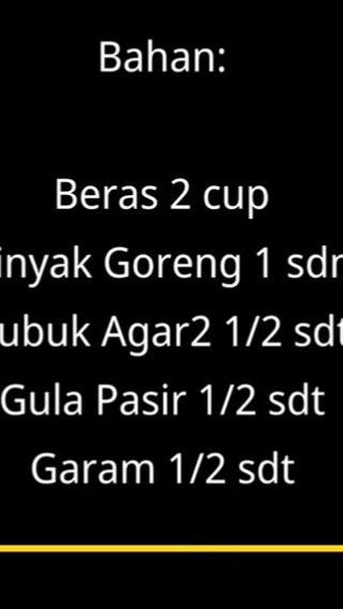 Siapkan Seluruh Bahan