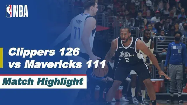 Berita video highlights laga terakhir babak awal wilayah barat NBA Playoffs antara LA Clippers melawan Dallas Mavericks yang berakhir dengan skor 126-111, Senin (7/6/2021) dinihari WIB.